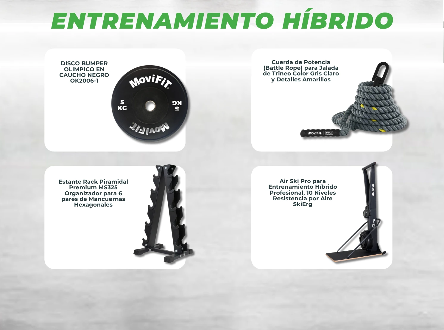 Entrenamiento Híbrido - línea de productos MoviFit HRX